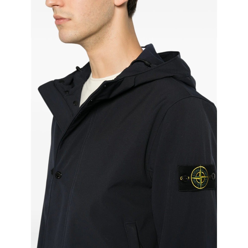 Stone Island Blue Jackets - Hooded Jackets Men STONE ISLAND