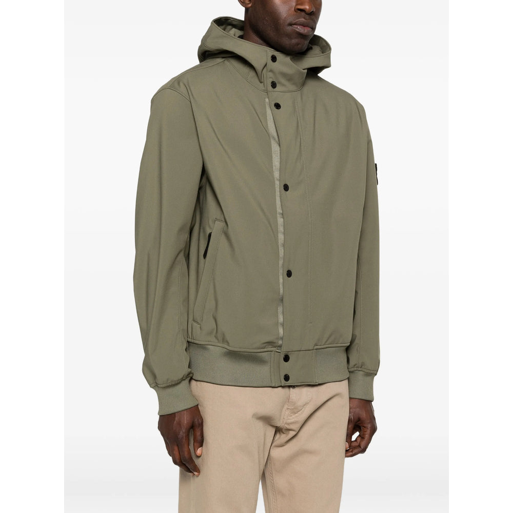 Stone Island Green Jackets - Hooded Jackets Men