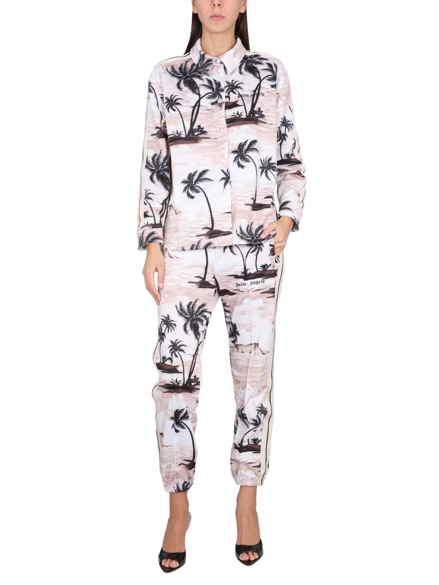Palm Angels Women Island Print Shirt PALM ANGELS