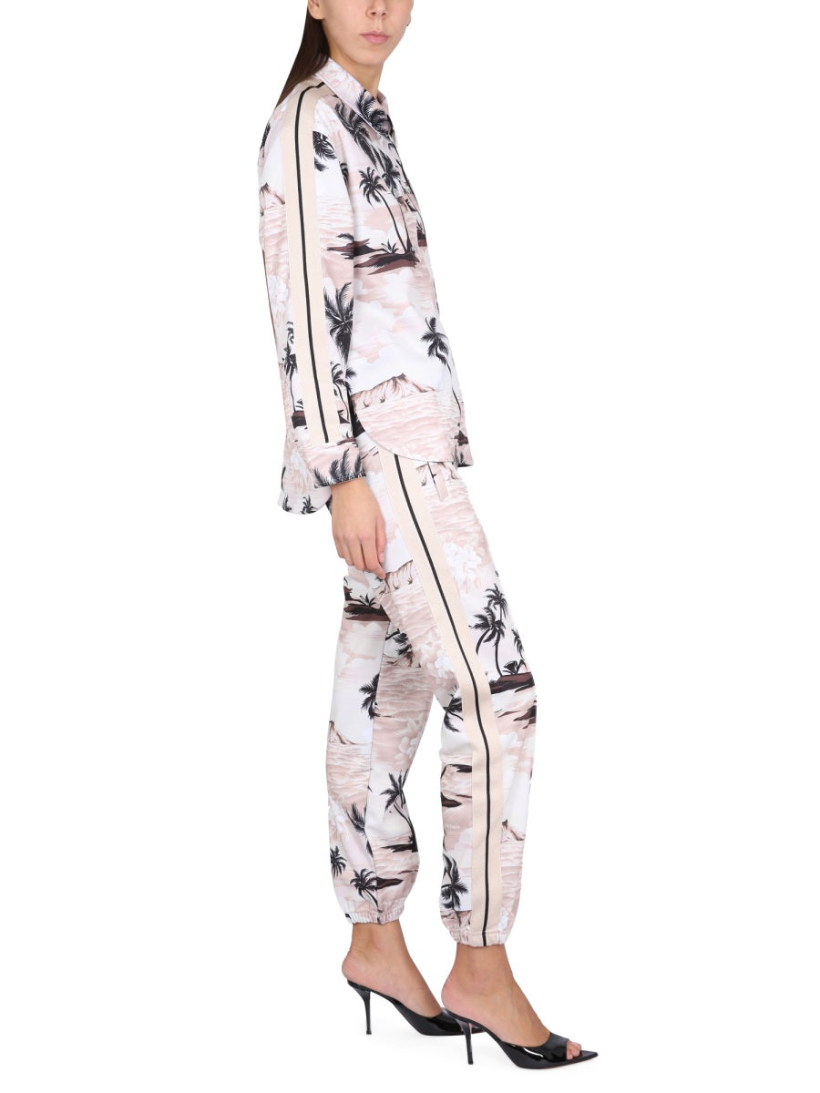 Palm Angels Women Island Print Pants PALM ANGELS