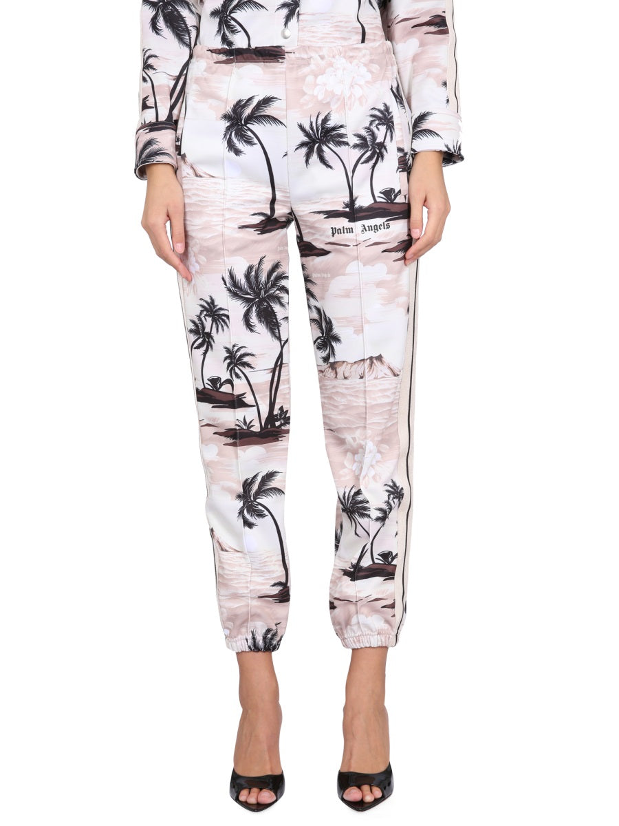 Palm Angels Women Island Print Pants PALM ANGELS
