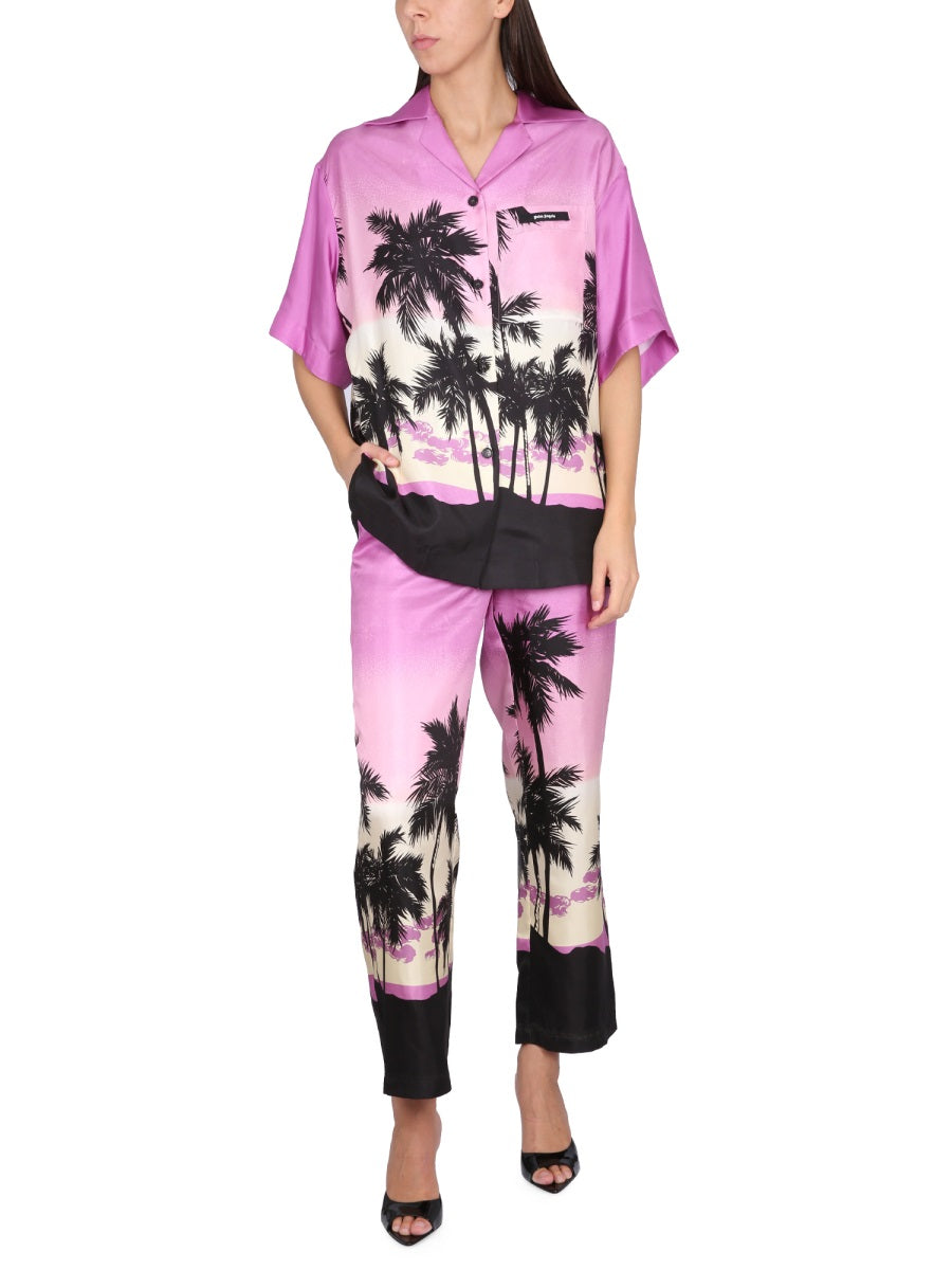 Palm Angels Women Pants With Sunset Print PALM ANGELS