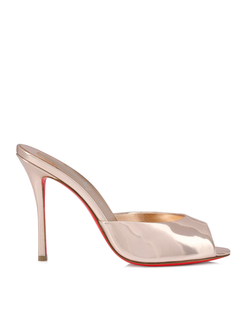 Christian Louboutin Women Me Dolly Mules In Laminated Leather CHRISTIAN LOUBOUTIN