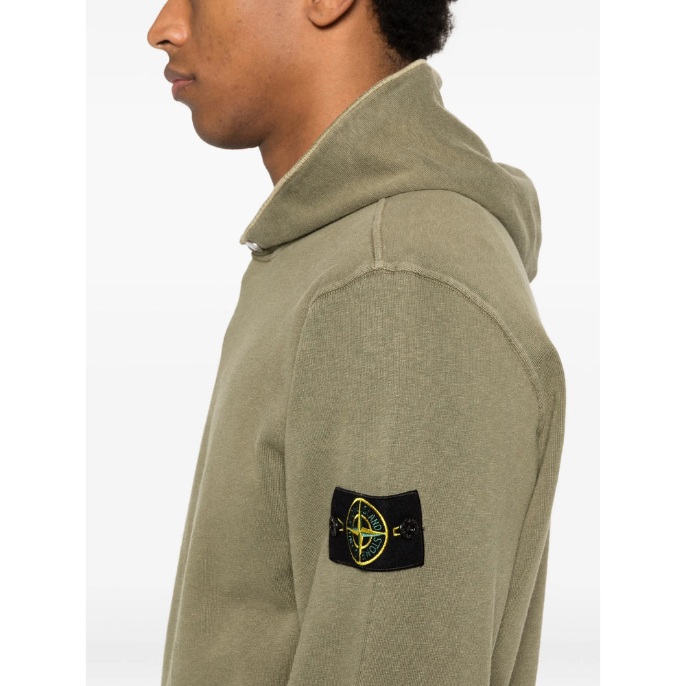Stone Island Green Sweaters & Knitwear - Hoodies Men STONE ISLAND