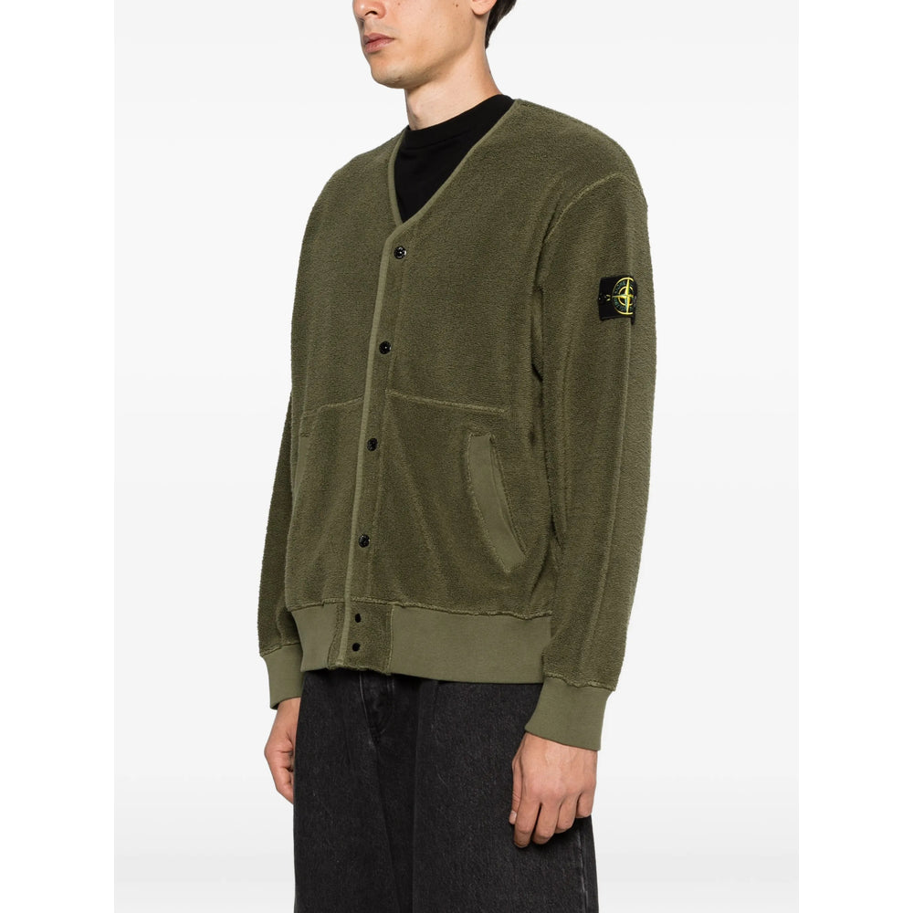 Stone Island Green Sweaters & Knitwear - Cardigans Men STONE ISLAND