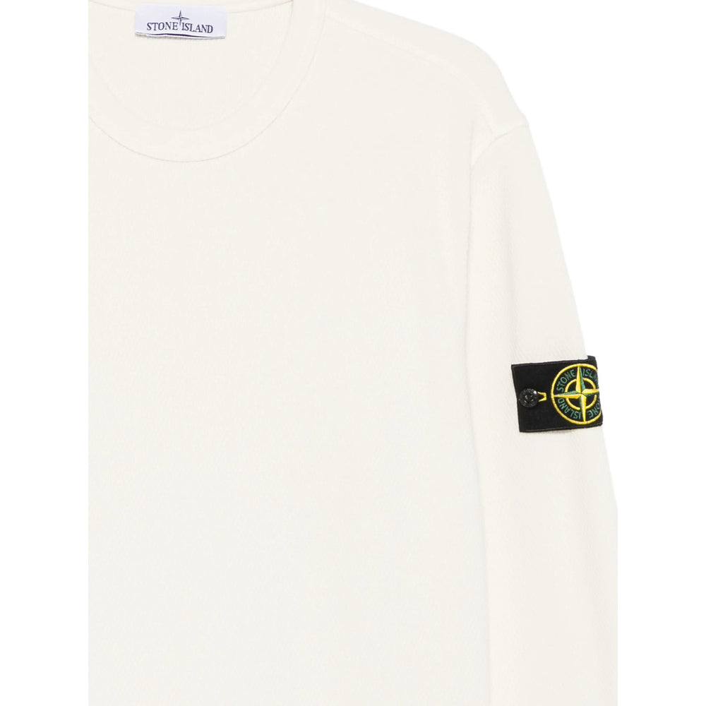 Stone Island White Sweaters & Knitwear - Sweatshirts Men STONE ISLAND