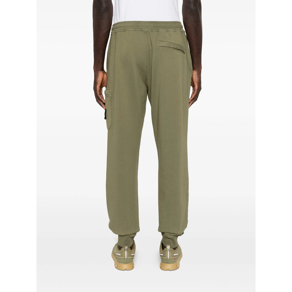 Stone Island Green Trousers - Track Pants Men STONE ISLAND
