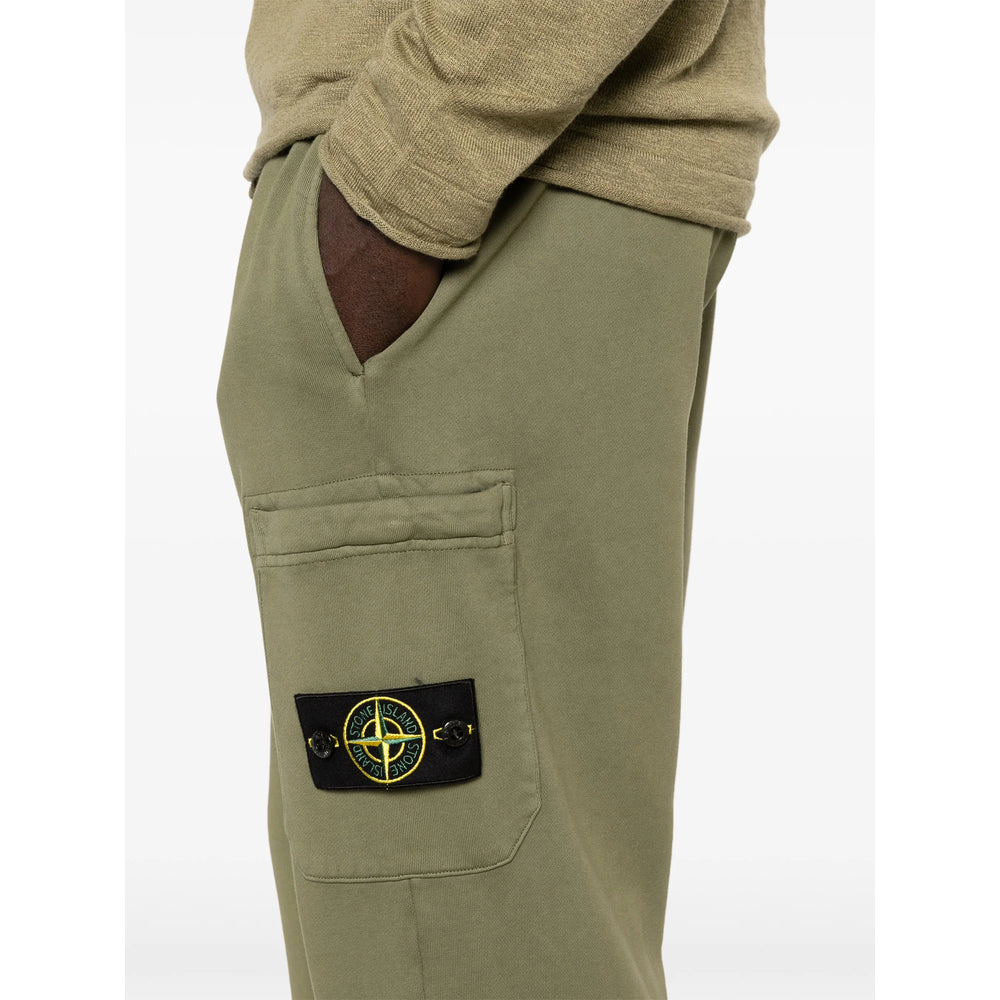 Stone Island Green Trousers - Track Pants Men STONE ISLAND