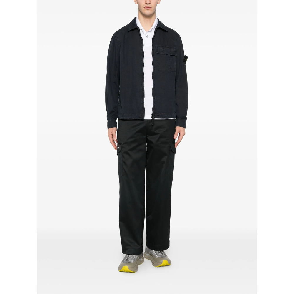 Stone Island Blue Jackets - Shirt Jackets Men STONE ISLAND