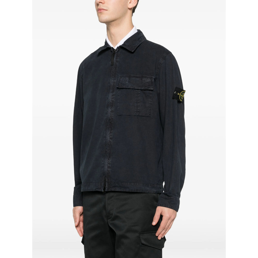Stone Island Blue Jackets - Shirt Jackets Men STONE ISLAND