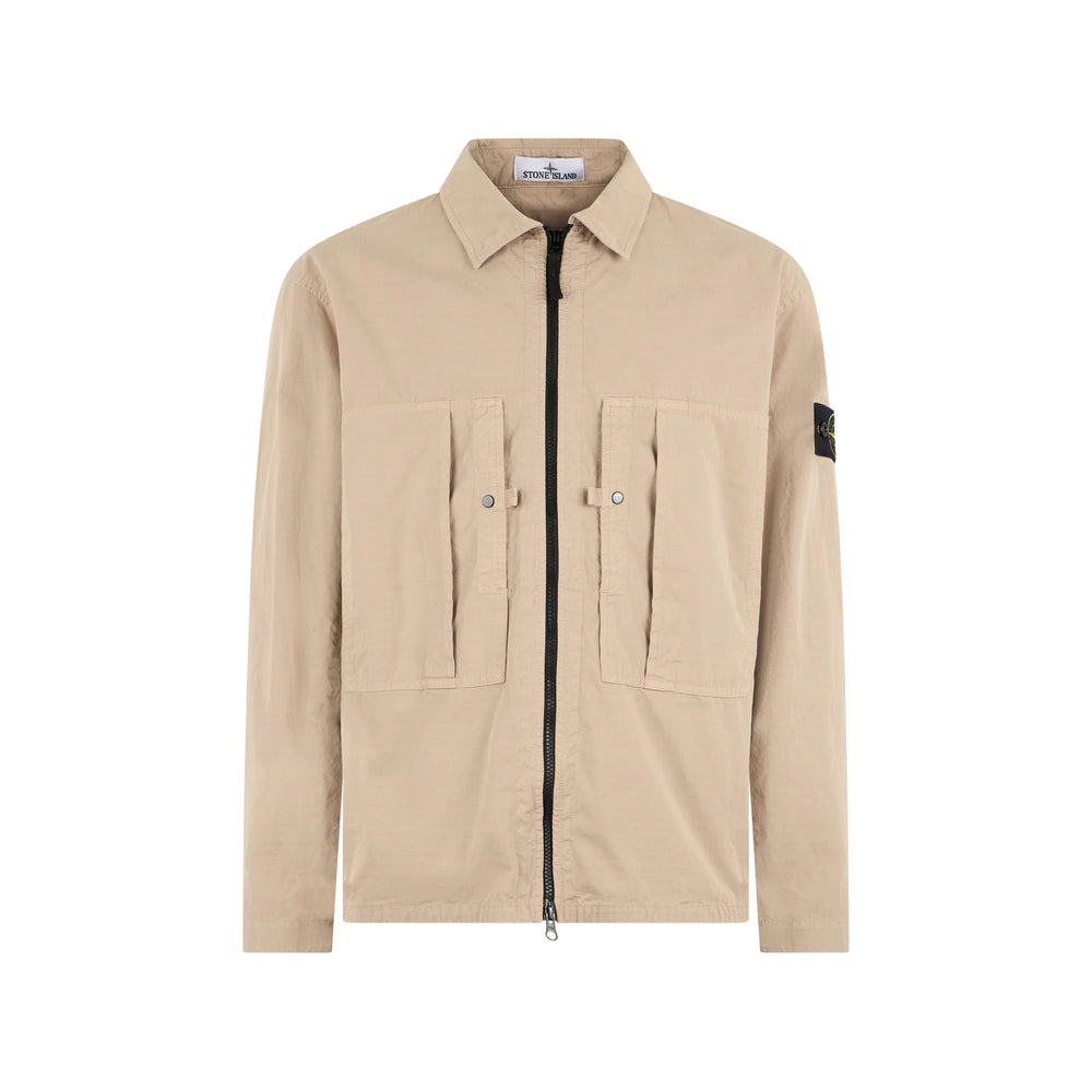 Stone Island Neutrals Jackets - Shirt Jackets Men STONE ISLAND