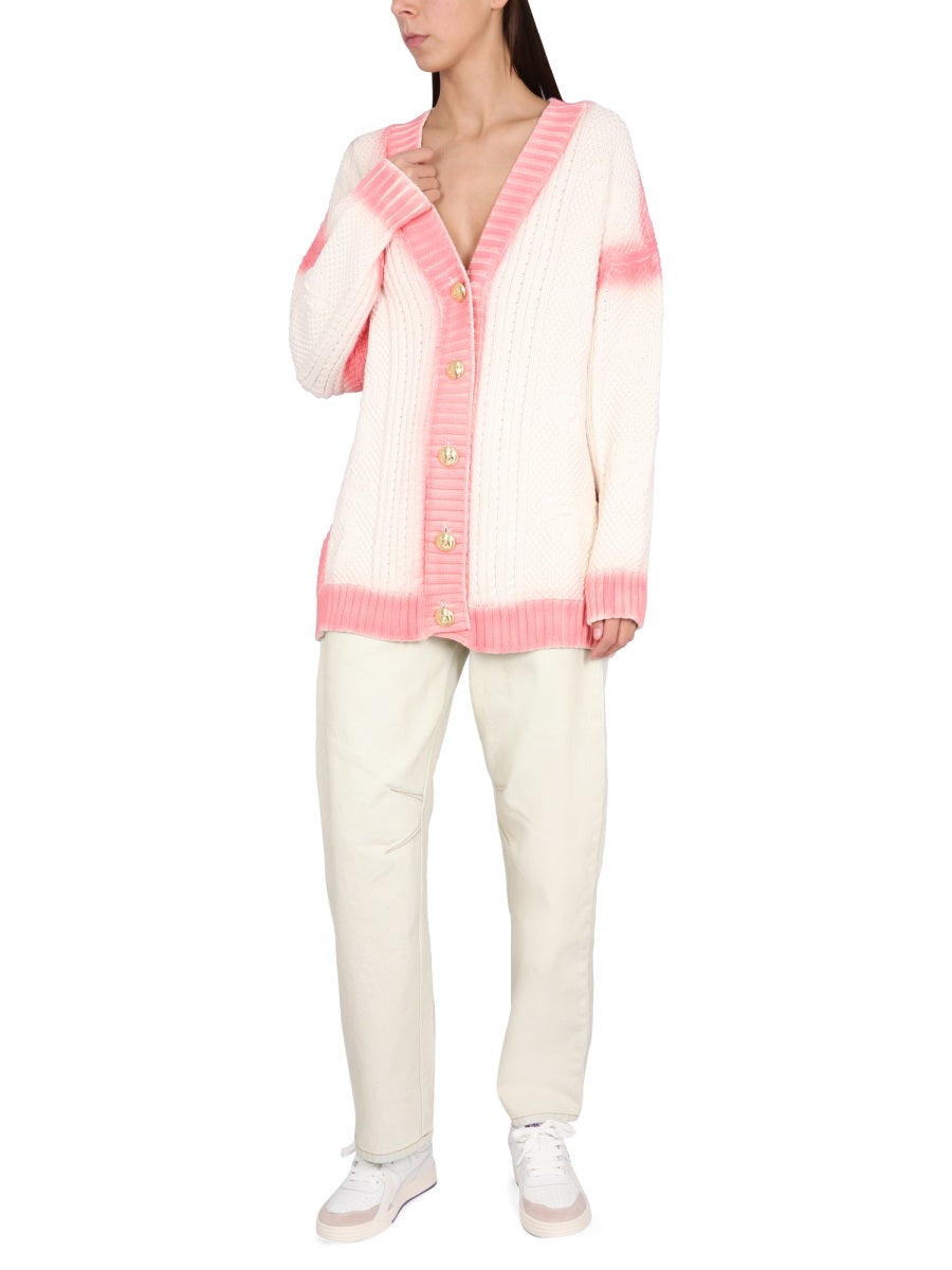 Palm Angels Women Patent Leather Effect Palm Cardigan PALM ANGELS