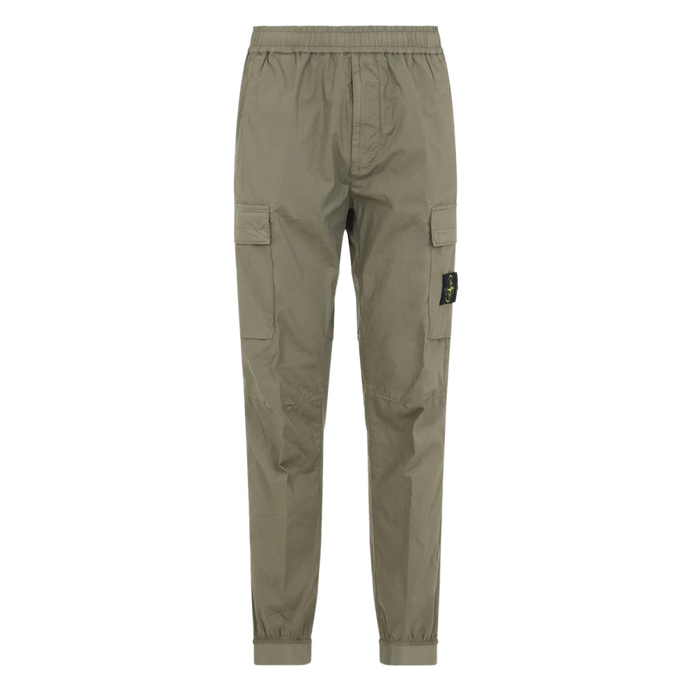 Stone Island Green Trousers - Tapered Trousers Men STONE ISLAND