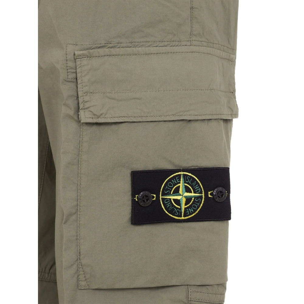 Stone Island Green Trousers - Tapered Trousers Men STONE ISLAND
