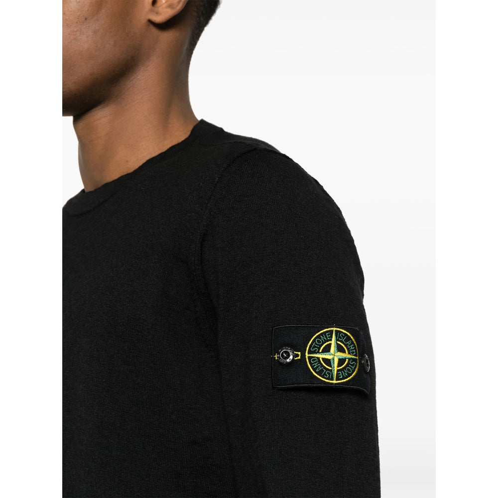 Stone Island Black Sweaters & Knitwear - Jumpers Men STONE ISLAND