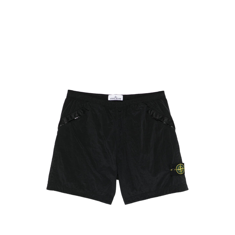 Stone Island Black Shorts - Cargo Shorts Men STONE ISLAND