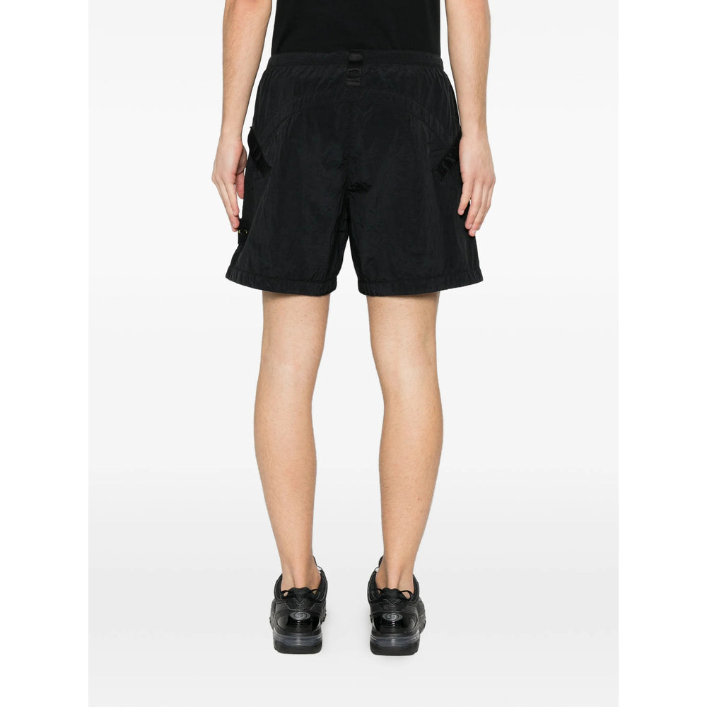 Stone Island Black Shorts - Cargo Shorts Men STONE ISLAND