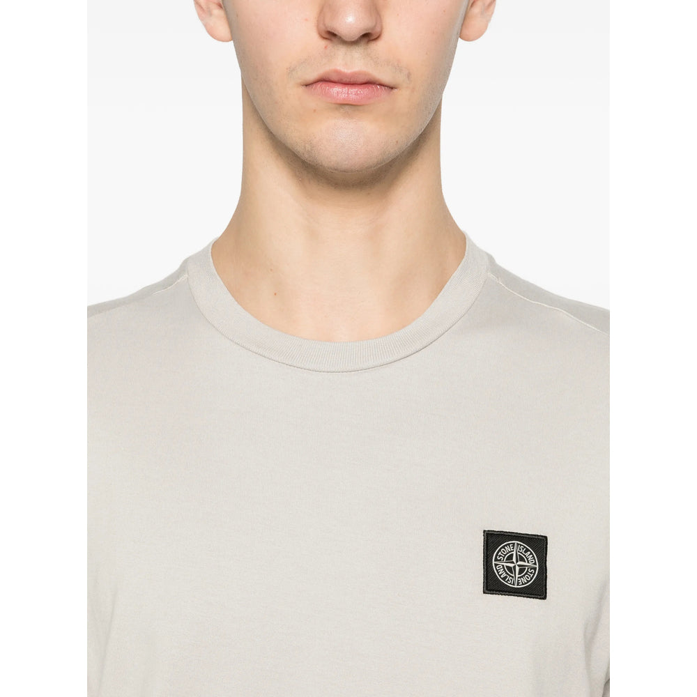 Stone Island Neutrals T-Shirts & Vests - T-Shirts Men STONE ISLAND