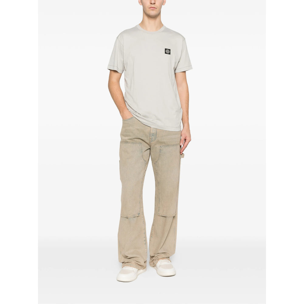 Stone Island Neutrals T-Shirts & Vests - T-Shirts Men STONE ISLAND