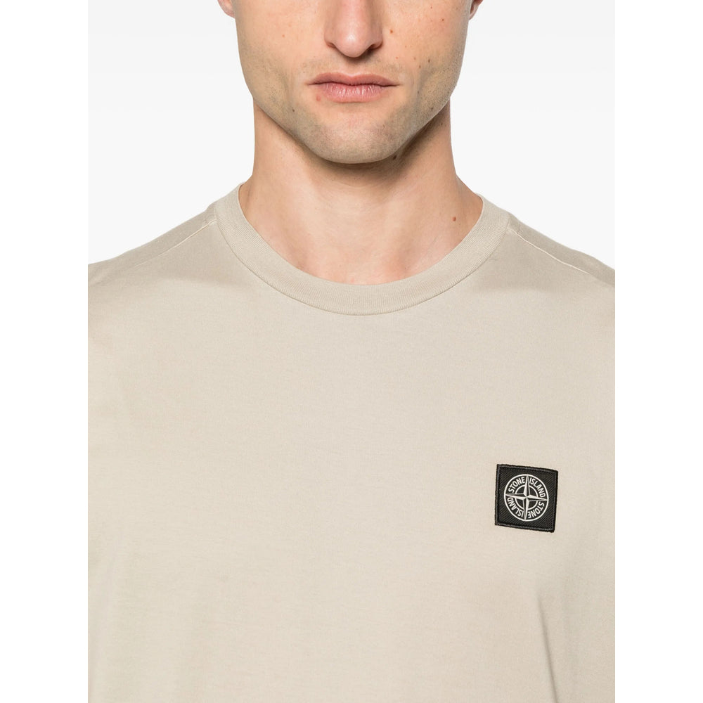 Stone Island Neutrals T-Shirts & Vests - T-Shirts Men STONE ISLAND