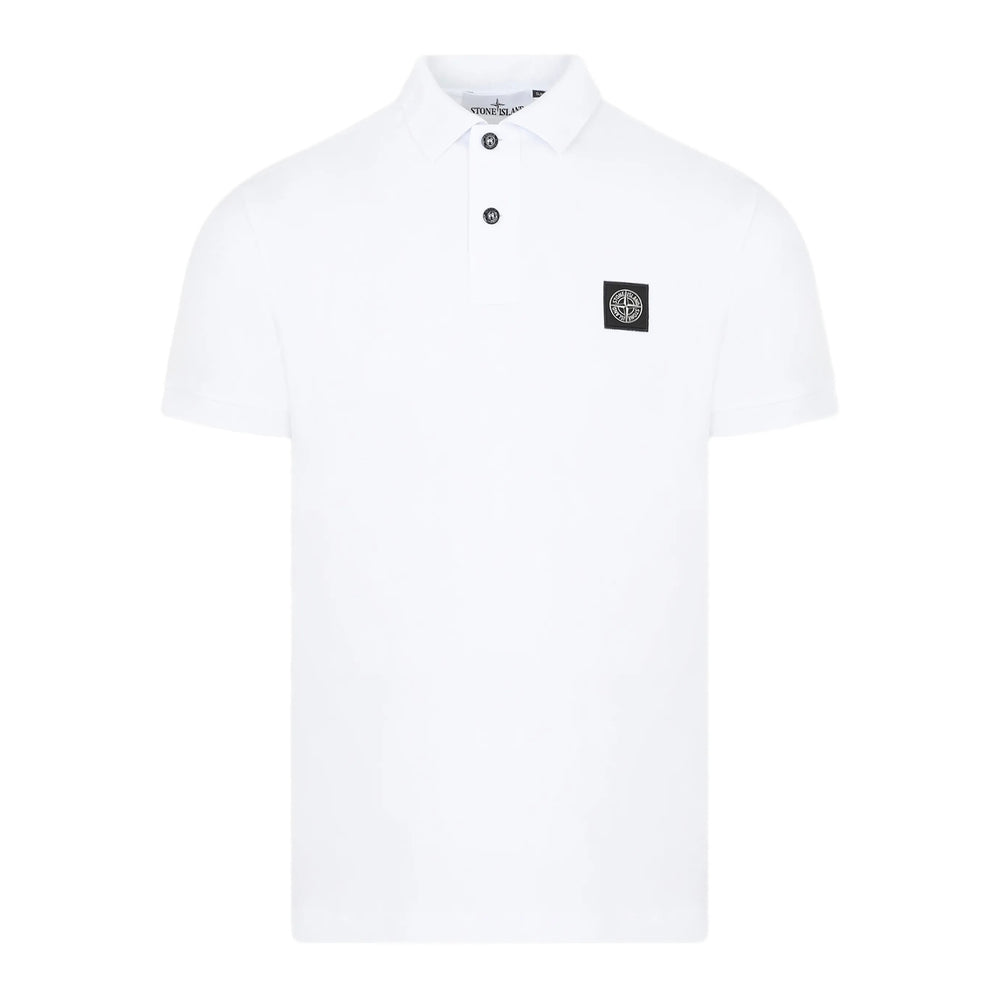 Stone Island White Polo Shirts Men STONE ISLAND
