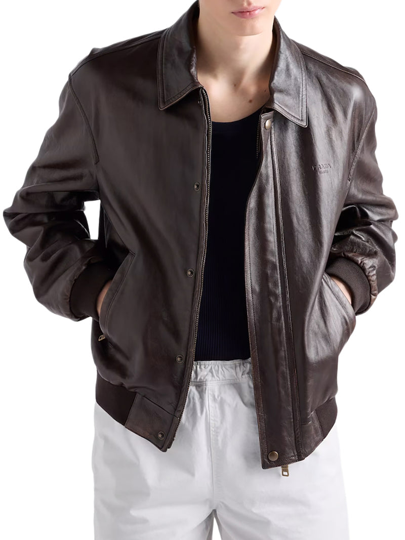 Prada Men Nappa Bomber Jacket PRADA