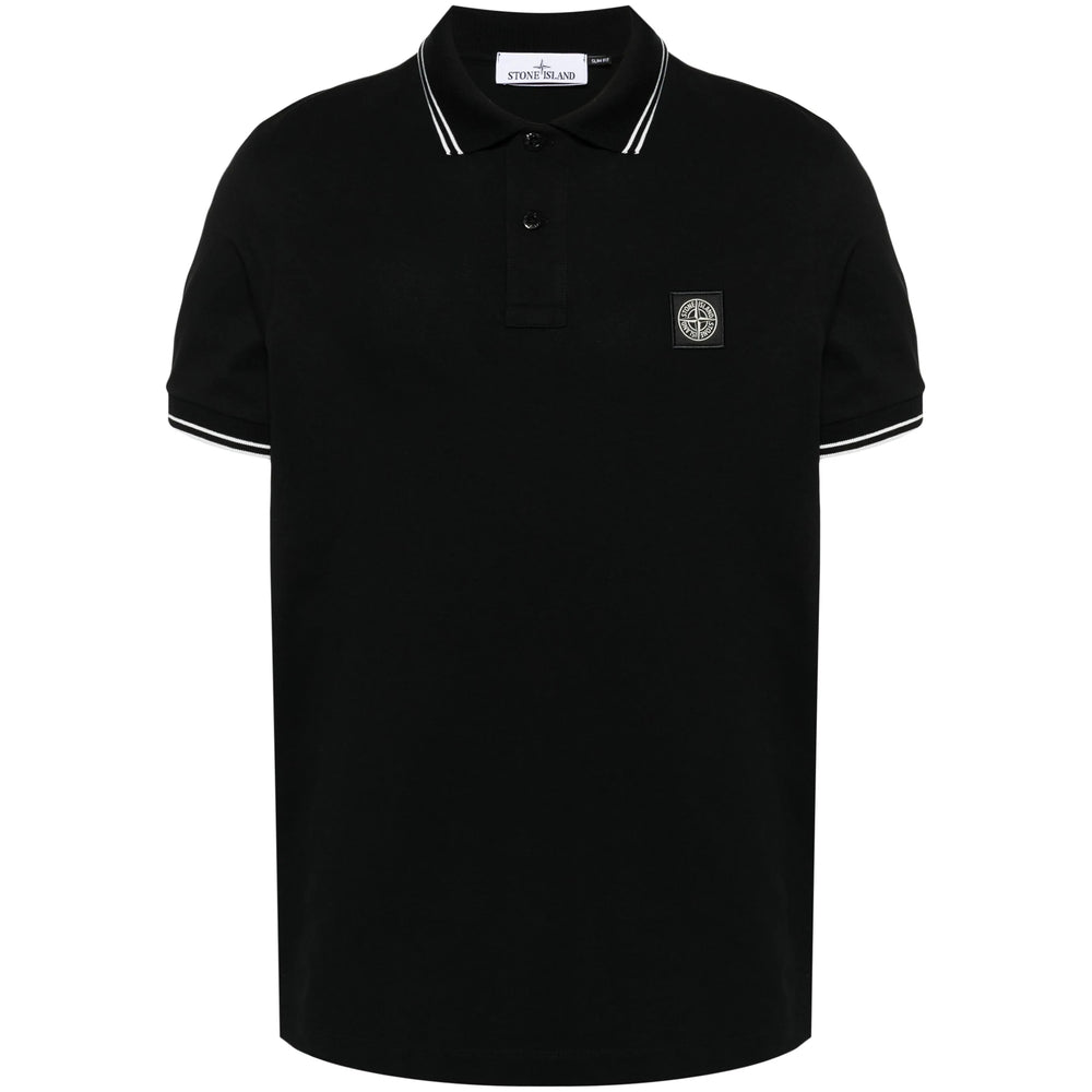 Stone Island Black Polo Shirts Men STONE ISLAND