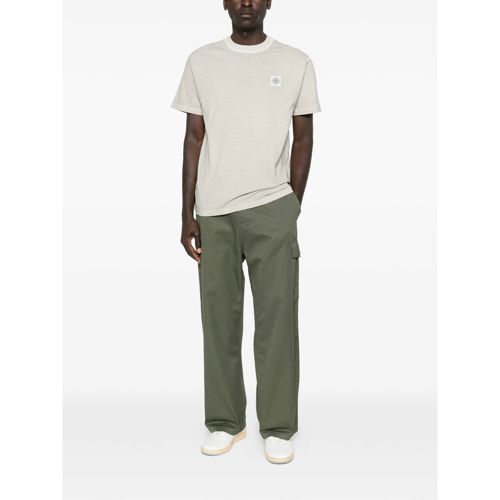 Stone Island Neutrals T-Shirts & Vests - T-Shirts Men STONE ISLAND