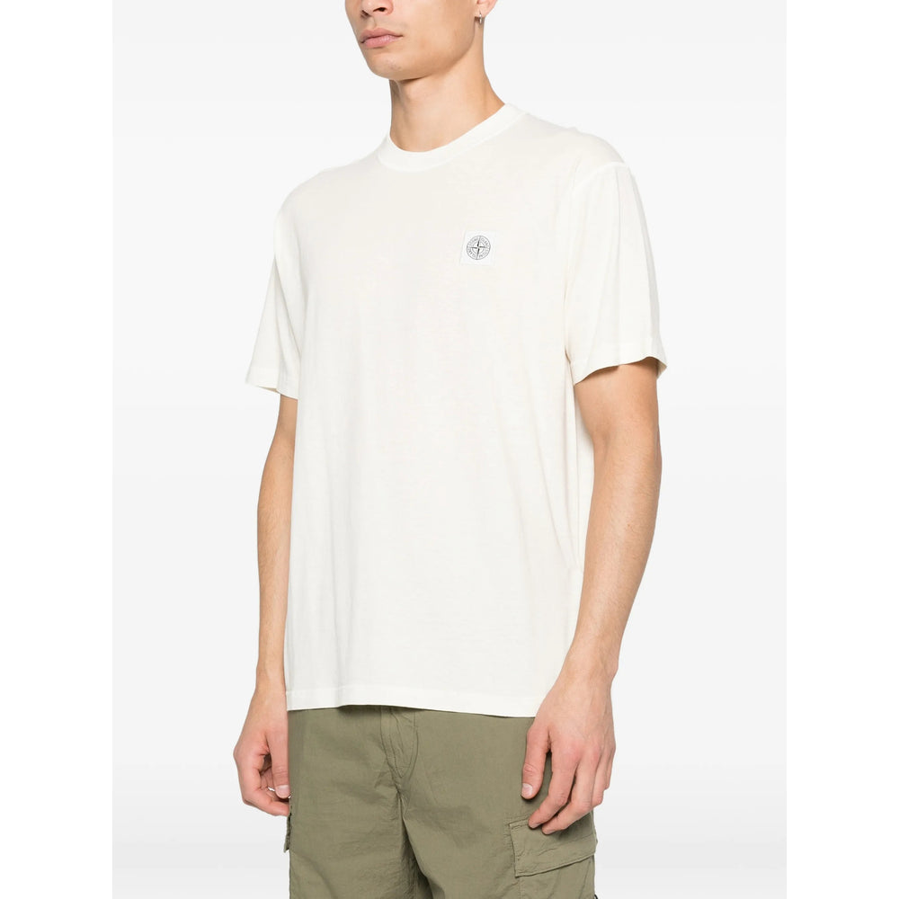 Stone Island Neutrals T-Shirts & Vests - T-Shirts Men STONE ISLAND
