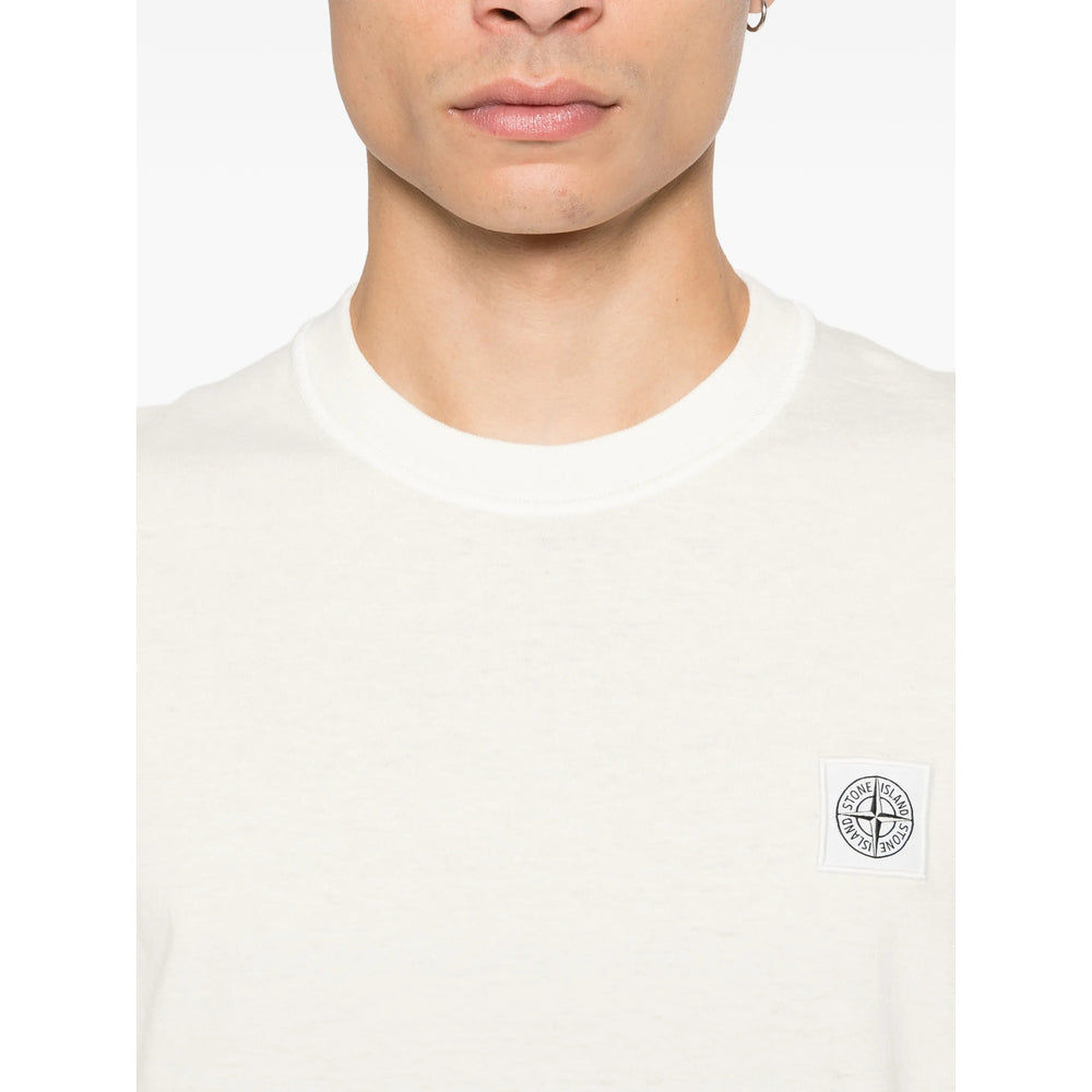 Stone Island Neutrals T-Shirts & Vests - T-Shirts Men STONE ISLAND
