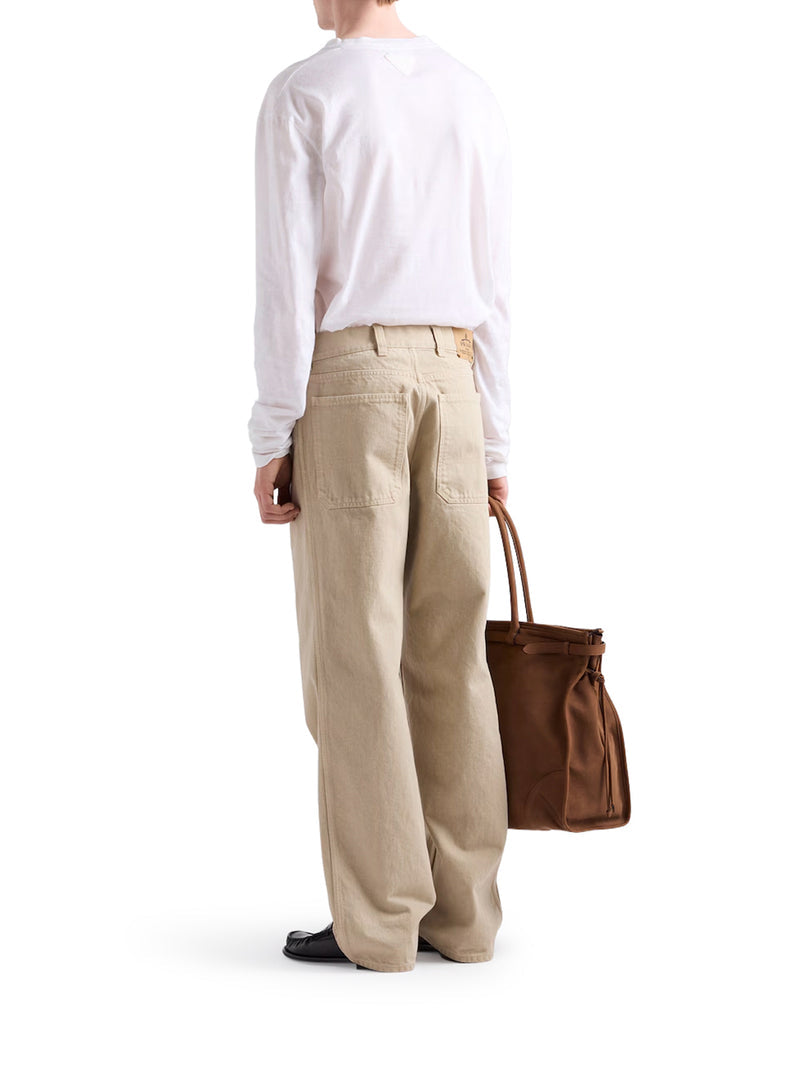 Prada Men Old Denim Five-Pocket Trousers PRADA