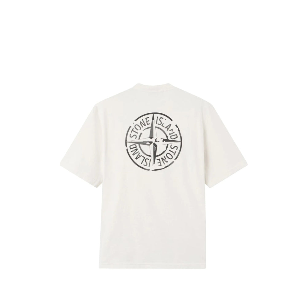 Stone Island White T-Shirts & Vests - T-Shirts Men STONE ISLAND