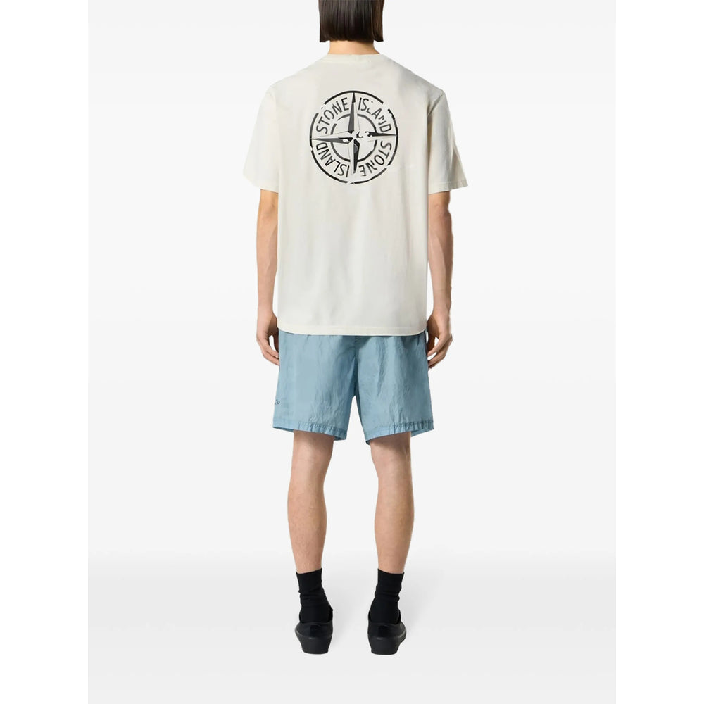 Stone Island White T-Shirts & Vests - T-Shirts Men STONE ISLAND