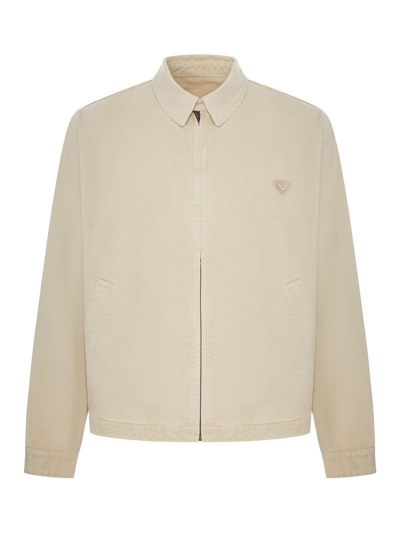 Prada Men Cotton Blouson With Logo PRADA