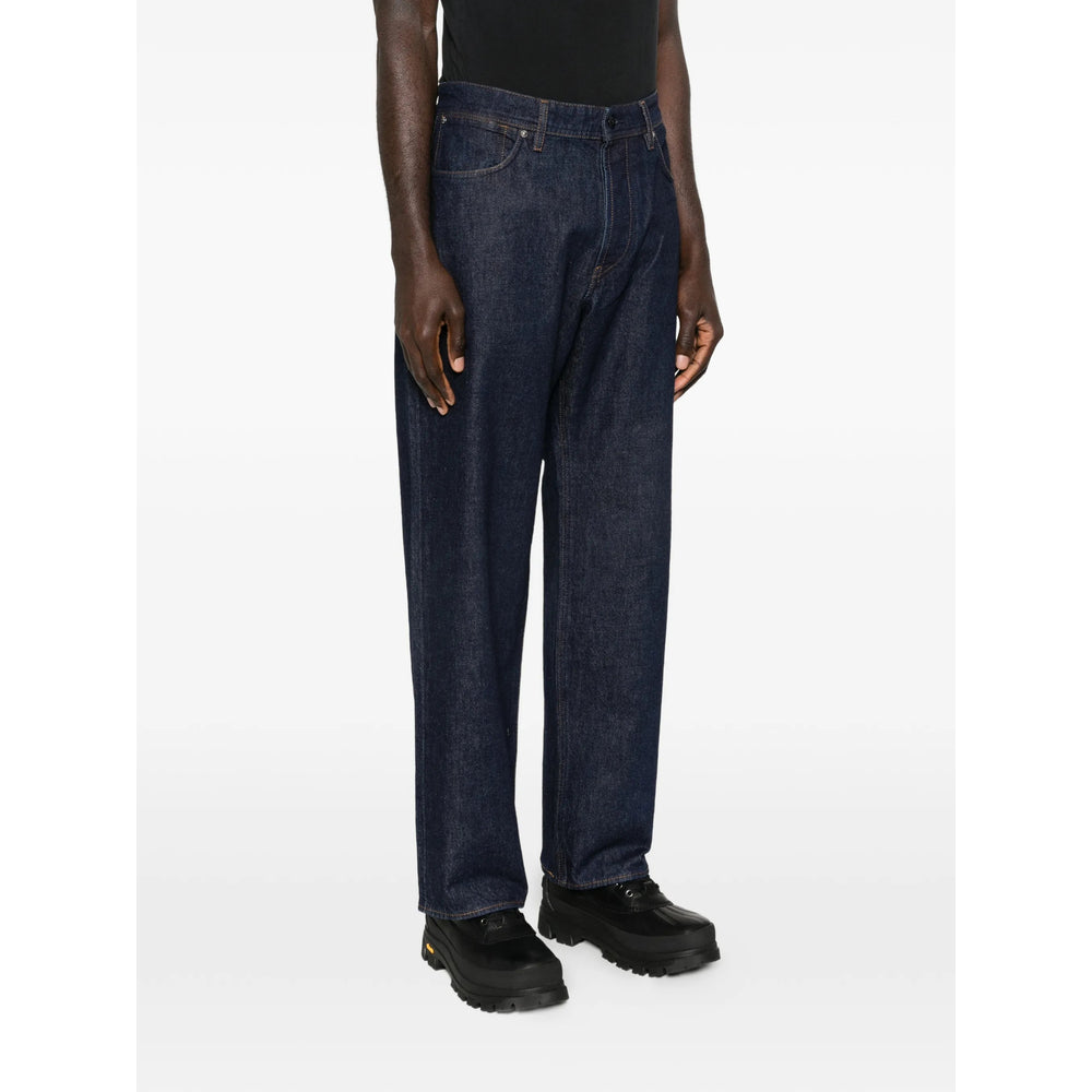 Stone Island Denim Blue Denim - Loose-Fit Jeans Men Stone Island Denim