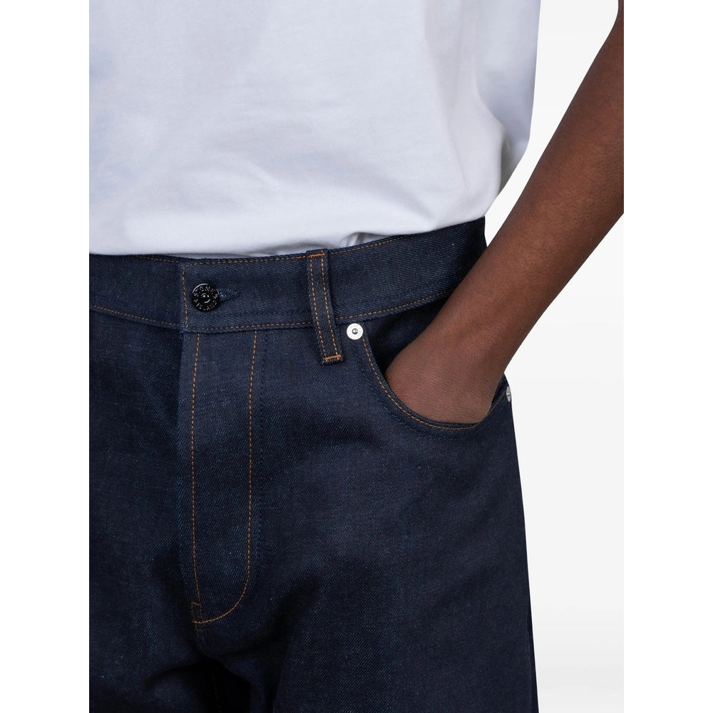 Stone Island Denim Blue Denim - Regular & Straight-Leg Jeans Men Stone Island Denim