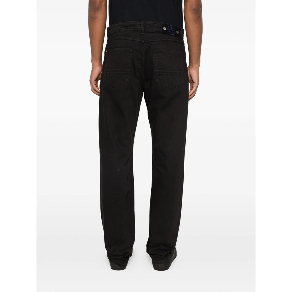 Stone Island Denim Black Denim - Regular & Straight-Leg Jeans Men Stone Island Denim
