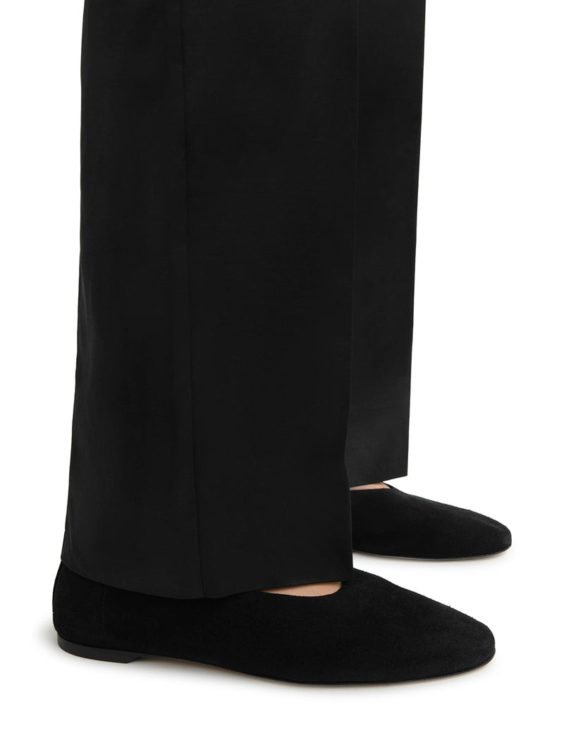 Toteme Women Black Suede Ballerinas TOTEME