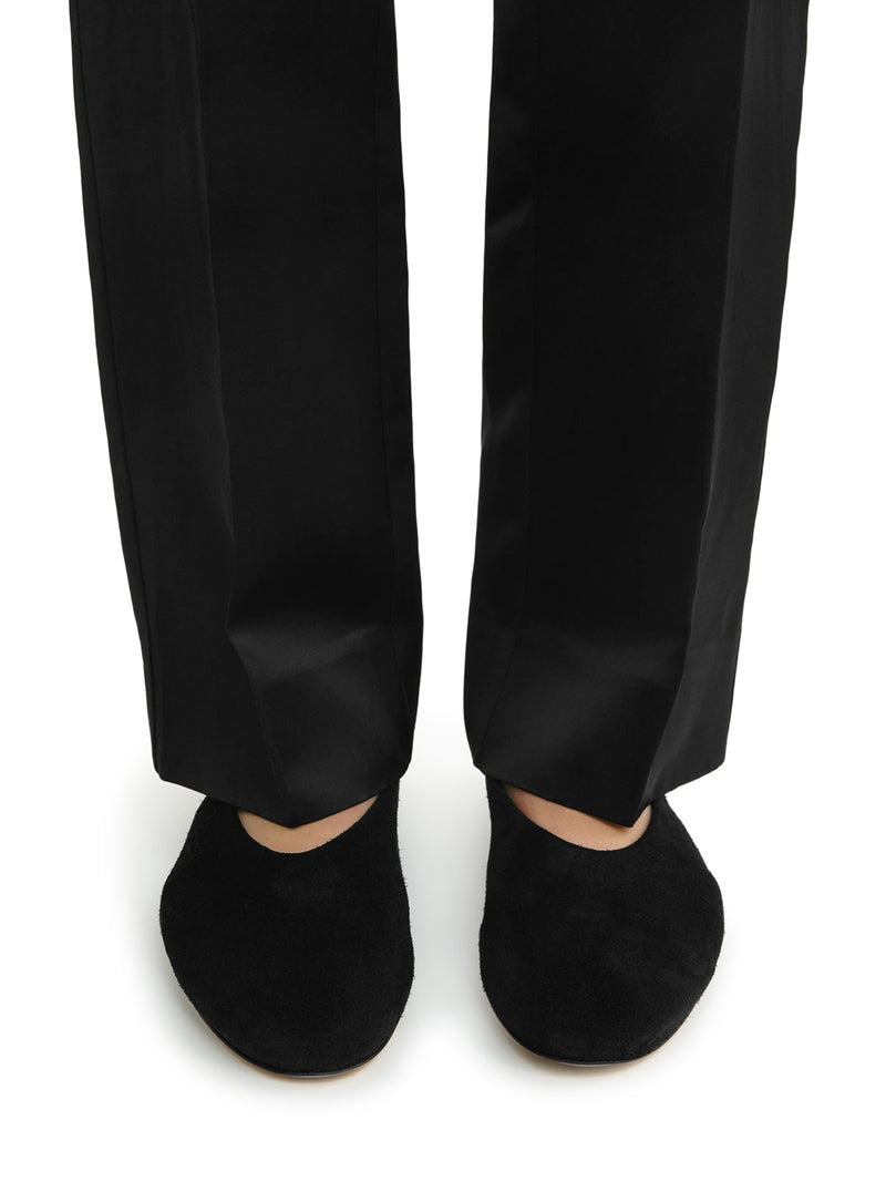 Toteme Women Black Suede Ballerinas TOTEME