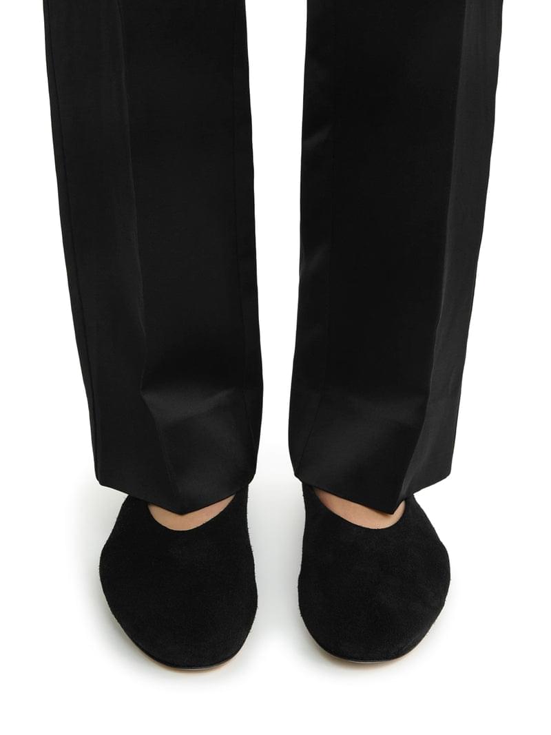 Toteme Women Toteme Women Black Suede Ballerinas TOTEME