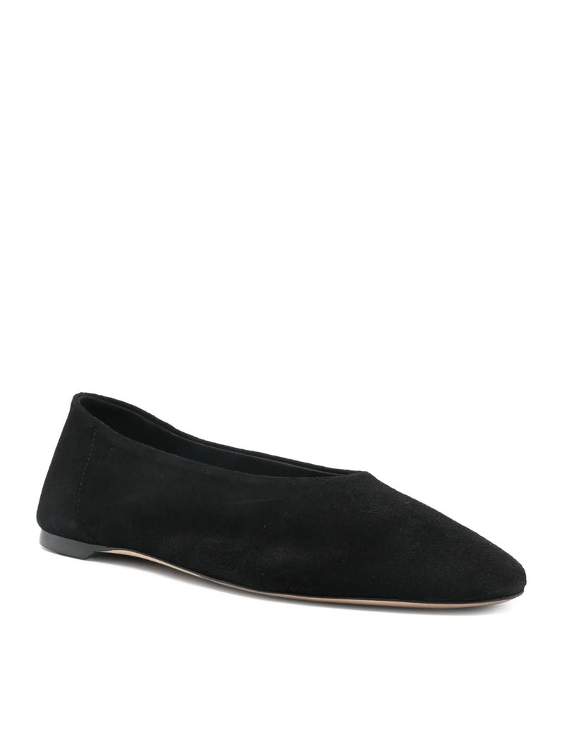 Toteme Women Black Suede Ballerinas TOTEME