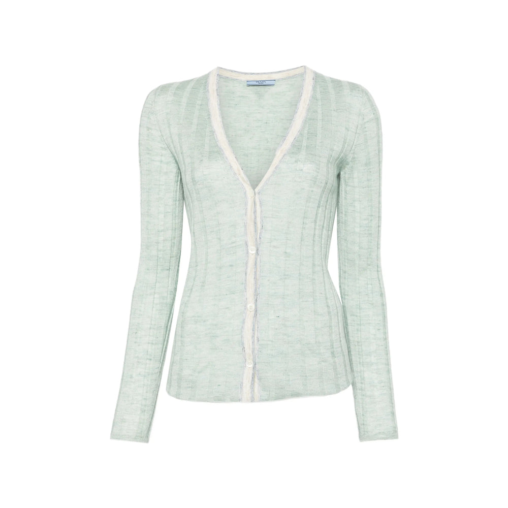 Prada Green Knitwear - Cardigans Women PRADA