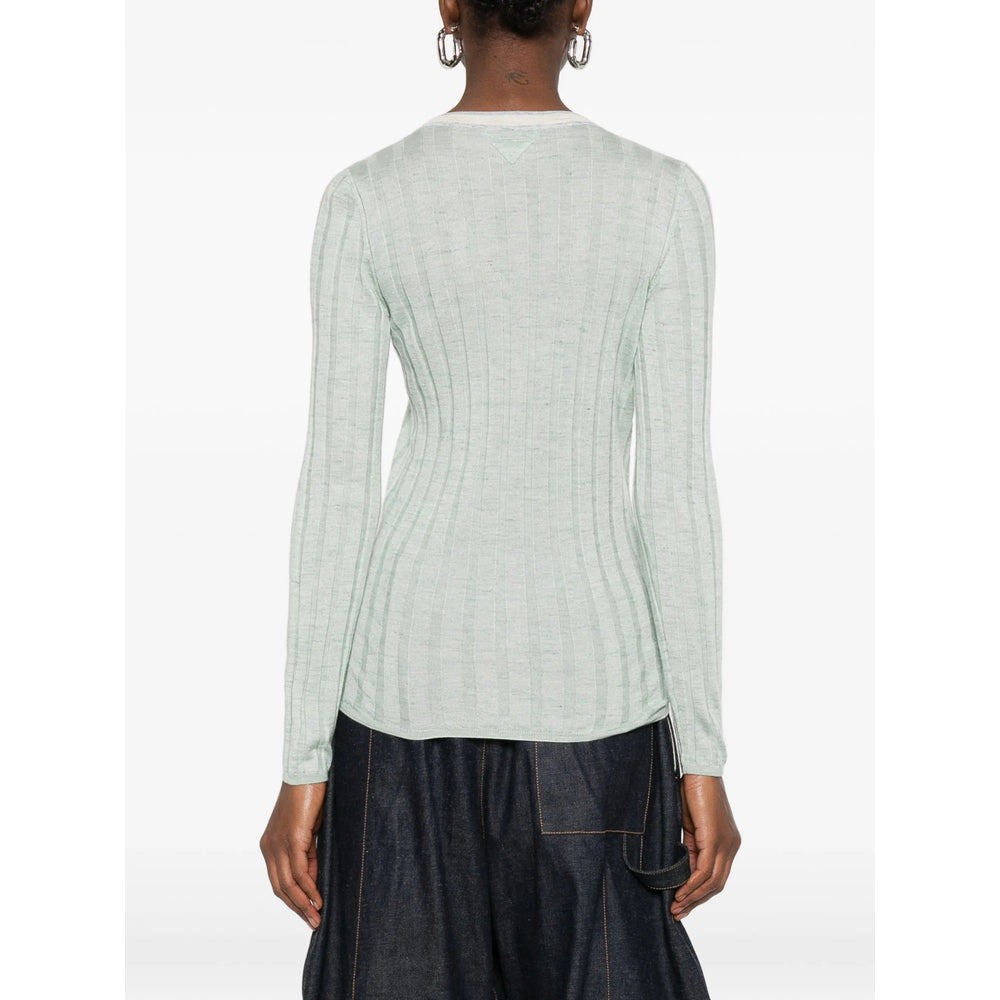 Prada Green Knitwear - Cardigans Women PRADA