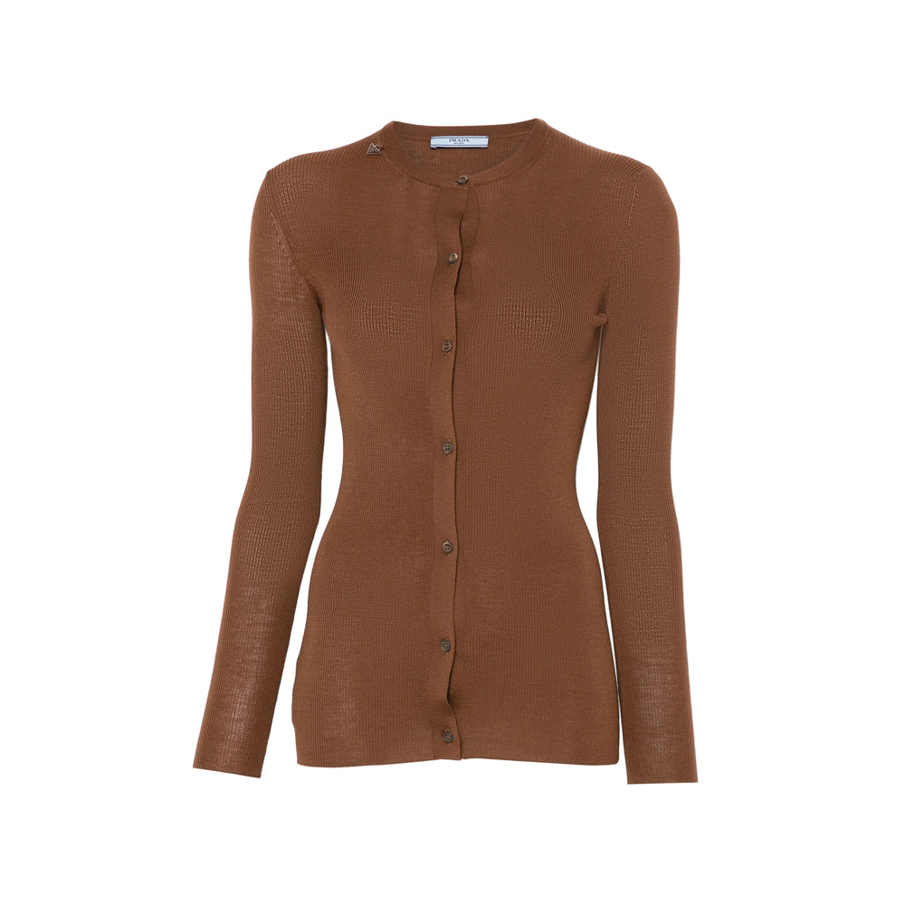 Prada Brown Knitwear - Cardigans Women PRADA