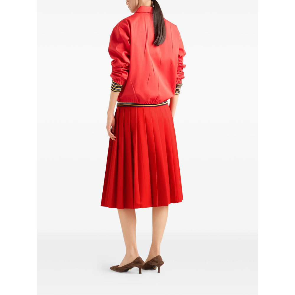 Prada Red Skirts - Pleated Skirts Women PRADA
