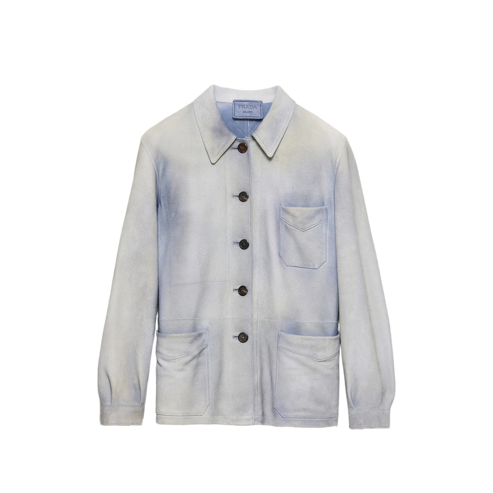 Prada Blue Jackets - Leather Jackets Women PRADA