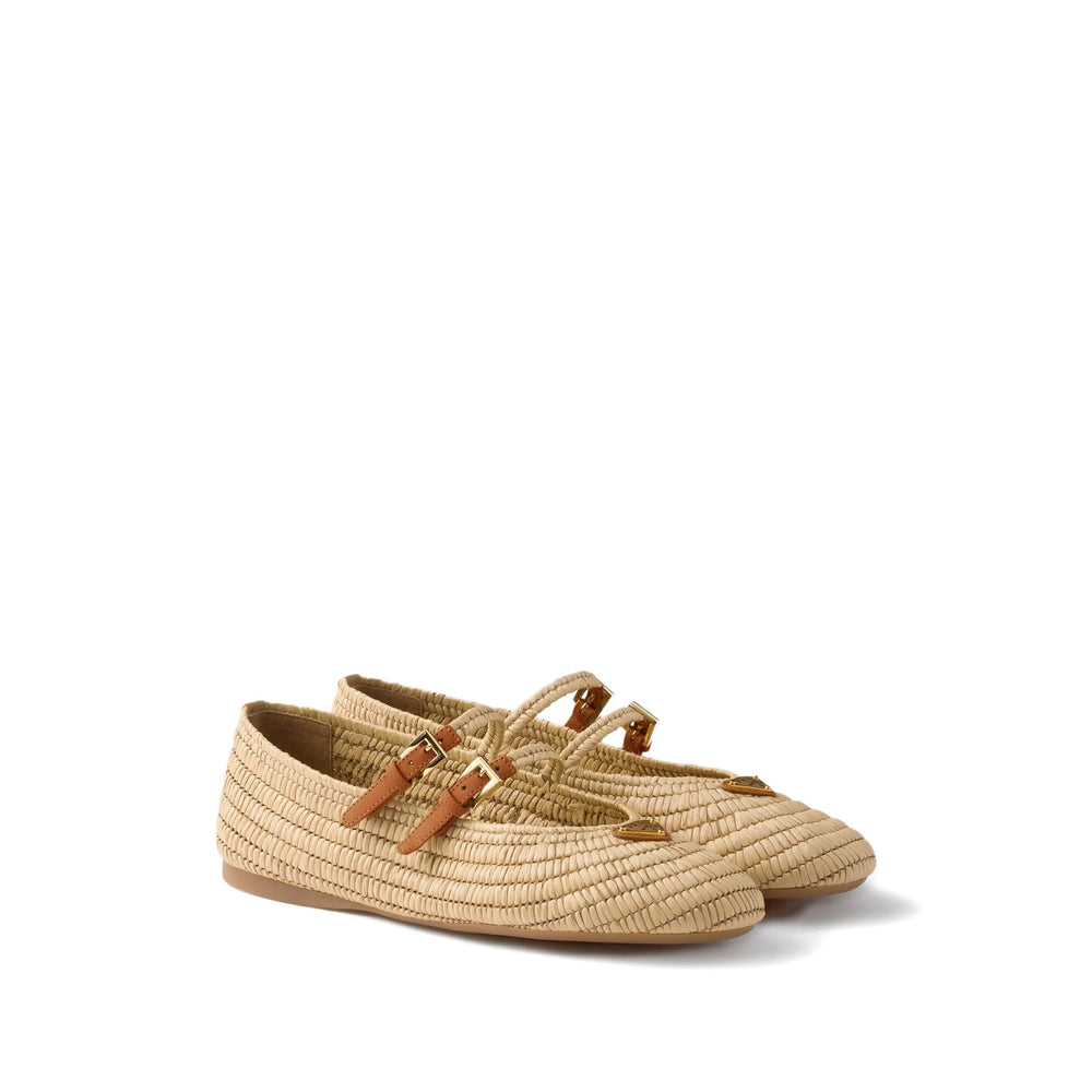 Prada Neutrals Ballet Flats Women PRADA