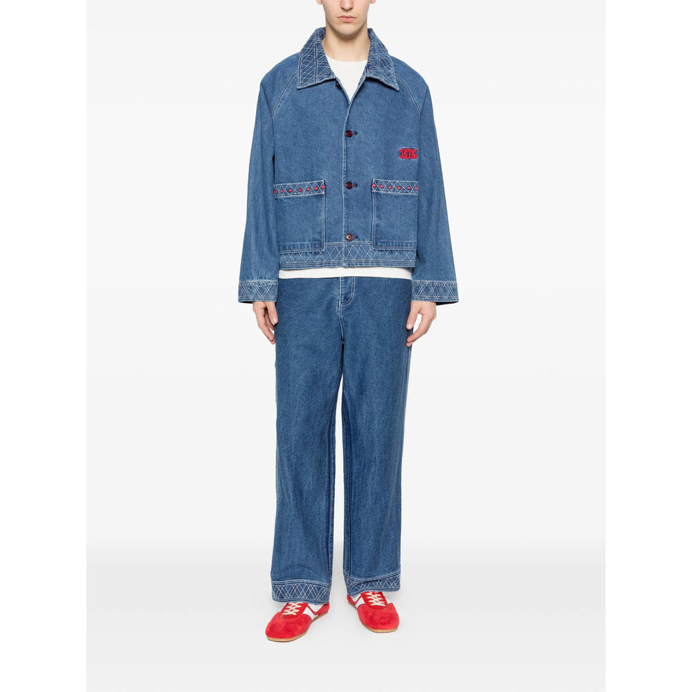 Bode Blue Jackets - Denim Jackets Men BODE