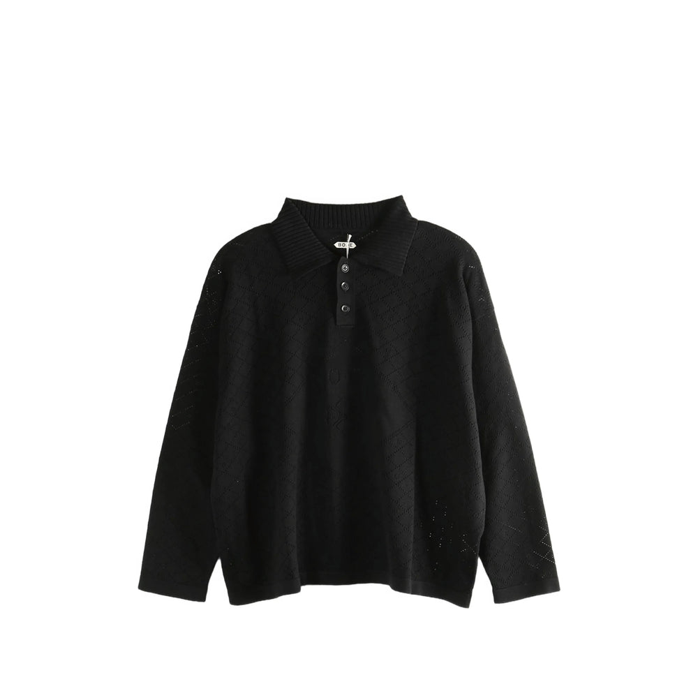 Bode Black Polo Shirts Men BODE