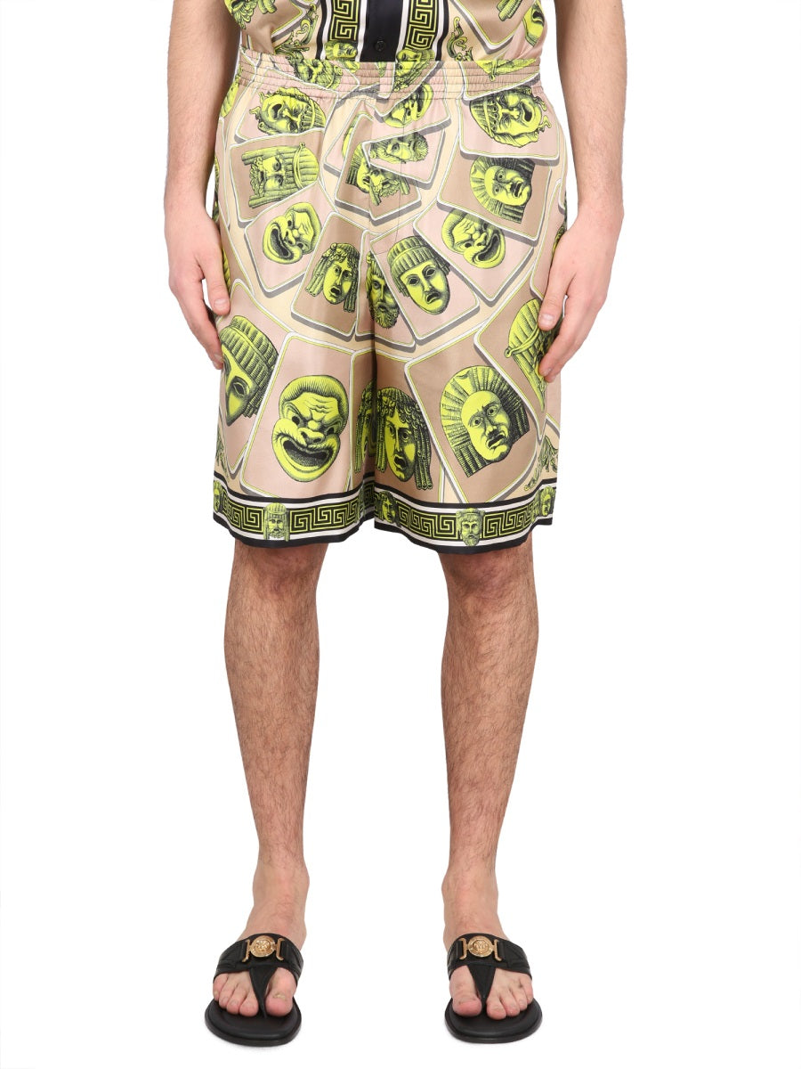 Versace Men Bermuda Shorts The Masks VERSACE